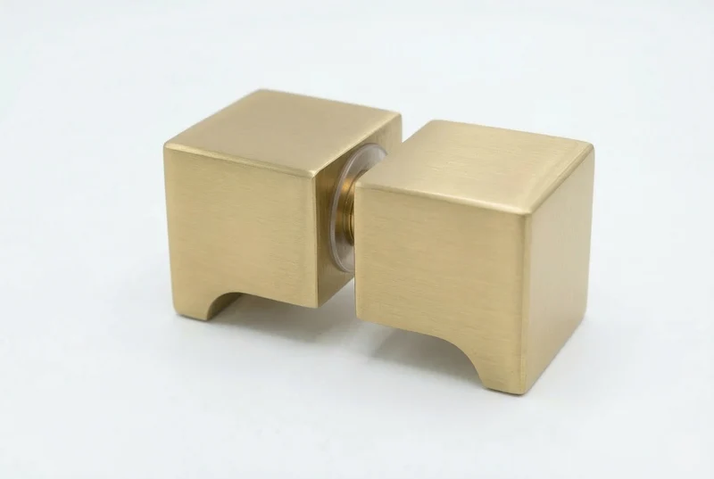 Dusch-Türgriff – eckig 32×32 mm Messing, 6–12 mm Glas, 11 Oberflächen, Art.Nr. SDK300