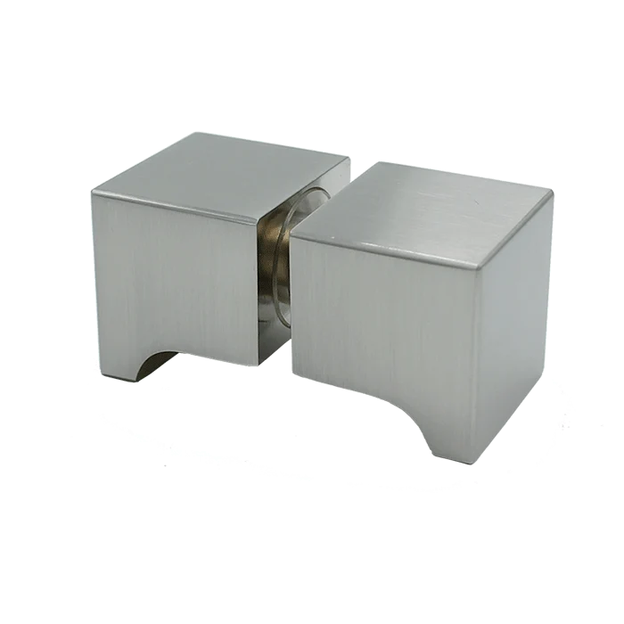 Dusch-Türgriff – eckig 32×32 mm Messing, 6–12 mm Glas, 11 Oberflächen, Art.Nr. SDK300