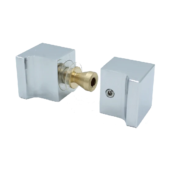Dusch-Türgriff – eckig 32×32 mm Messing, 6–12 mm Glas, 11 Oberflächen, Art.Nr. SDK300