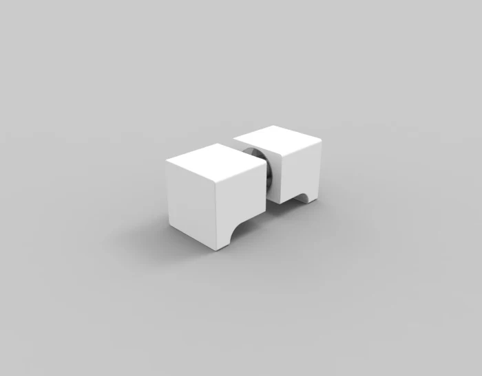 Dusch-Türgriff – eckig 32×32 mm Messing, 6–12 mm Glas, 11 Oberflächen, Art.Nr. SDK300