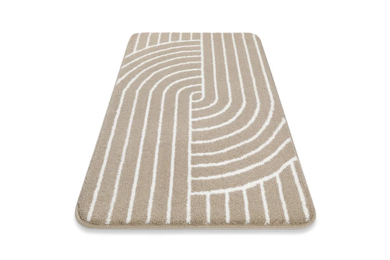 Badteppich Beige Weiß "Hilda" WECONhome Basics