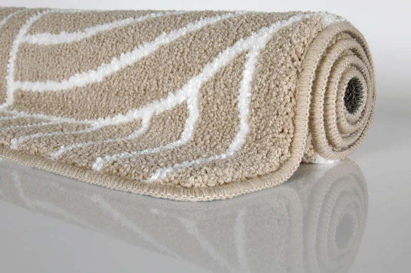 Badteppich Beige Weiß "Hilda" WECONhome Basics
