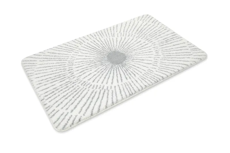 Badteppich Weiß Grau "Jasbeer" WECONhome Basics