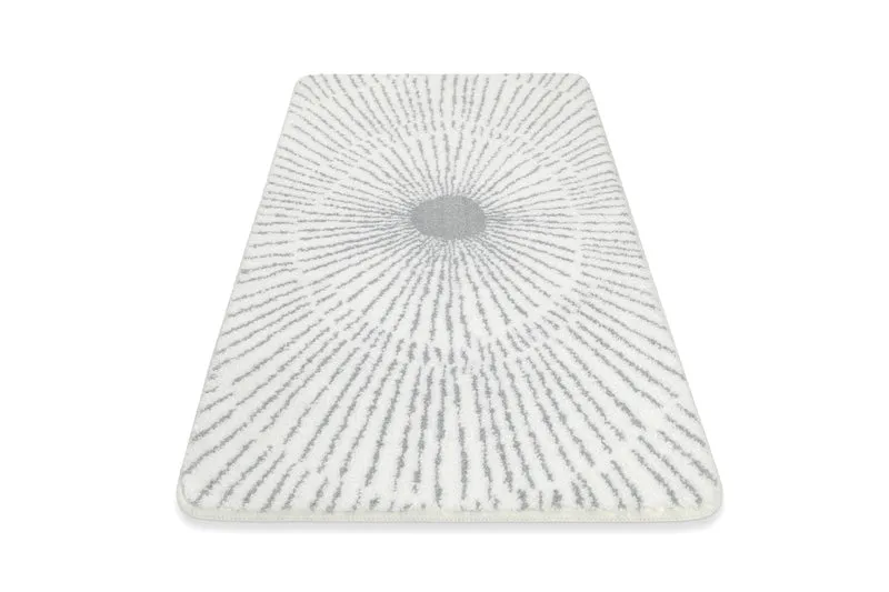 Badteppich Weiß Grau "Jasbeer" WECONhome Basics