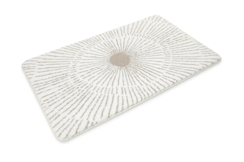 Badteppich Weiß Beige "Jasbeer" WECONhome Basics