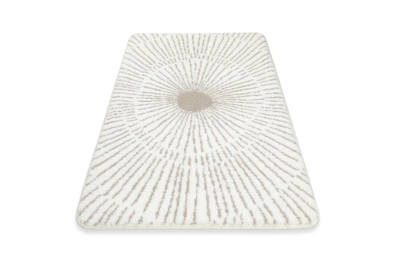 Badteppich Weiß Beige "Jasbeer" WECONhome Basics