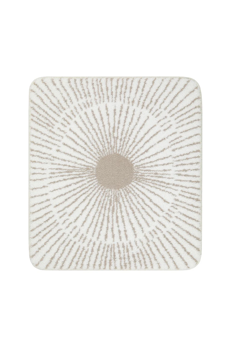 Badteppich Weiß Beige "Jasbeer" WECONhome Basics