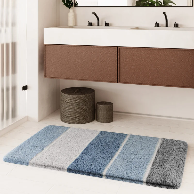 Badteppich Rauch Blau "Rio Marina" Homie Living