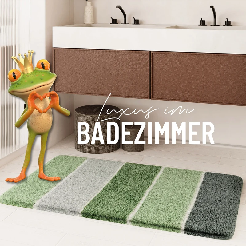 Badteppich Lind Grün "Rio Marina" Homie Living