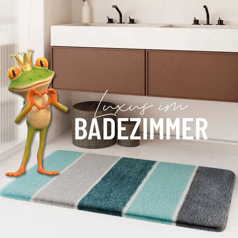 Badteppich Türkis Blau "Rio Marina" Homie Living
