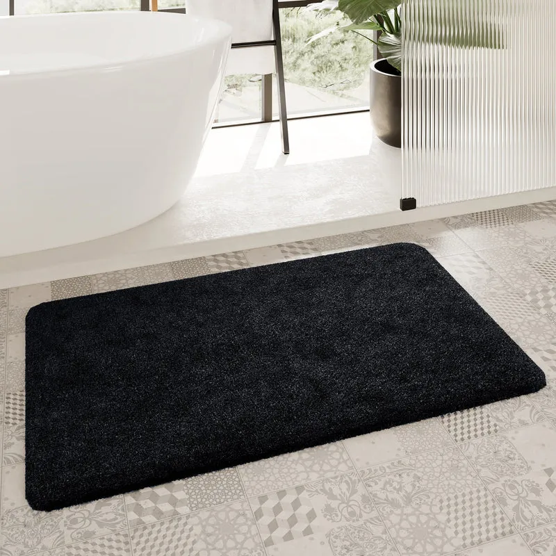 Badteppich Anthrazit Schwarz "Porto Azzurro" Homie Living