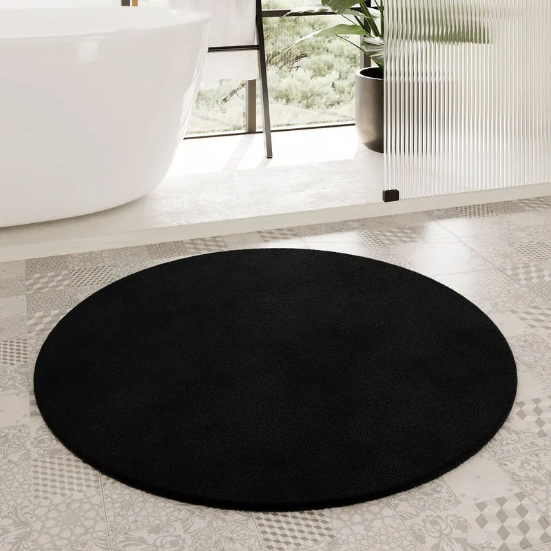 Badteppich Anthrazit Schwarz "Porto Azzurro" Homie Living