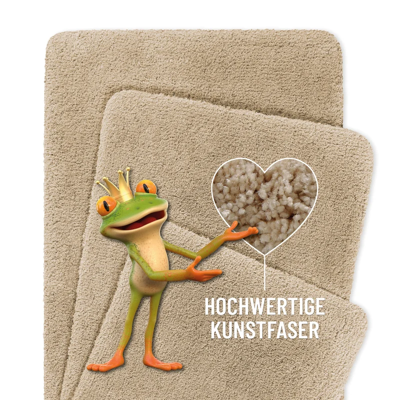 Badteppich Cappuccino Beige "Porto Azzurro" Homie Living
