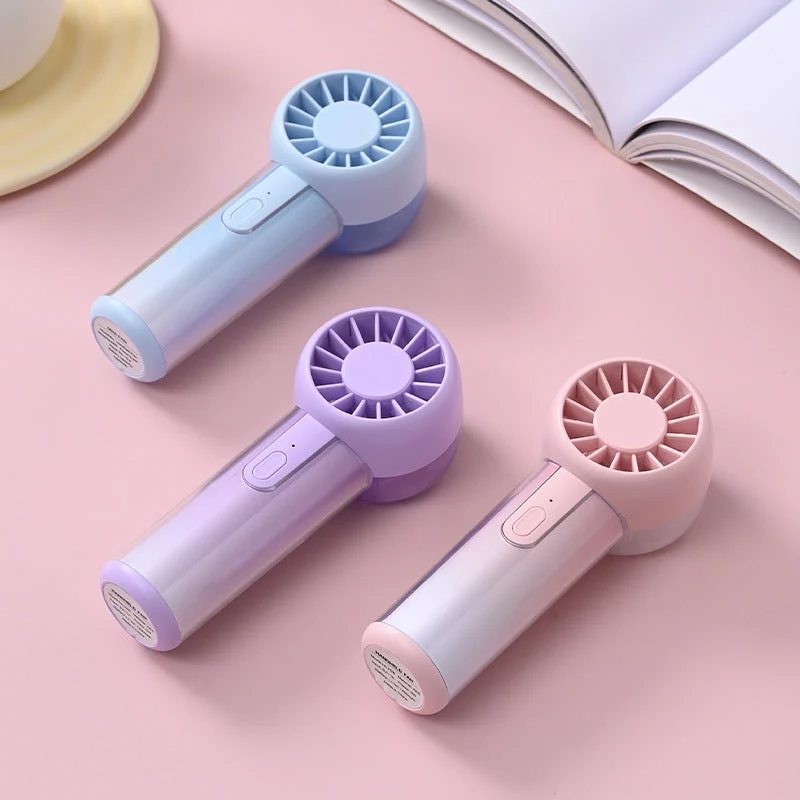 Unisex nan kompakt bærbar håndvifte over USB oppladbar med stille drift og ergonomisk håndtak Luvikno