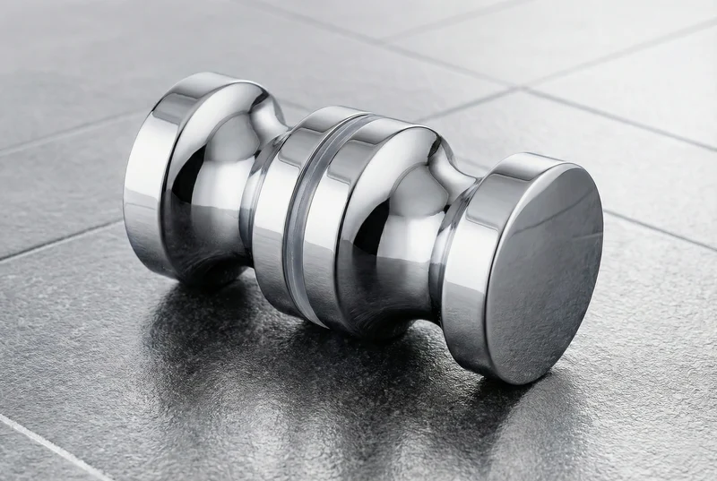 Dusch-Türknopf – Aluminium Ø 30 mm, 6–12 mm Glas, Art.Nr. EUSDK2