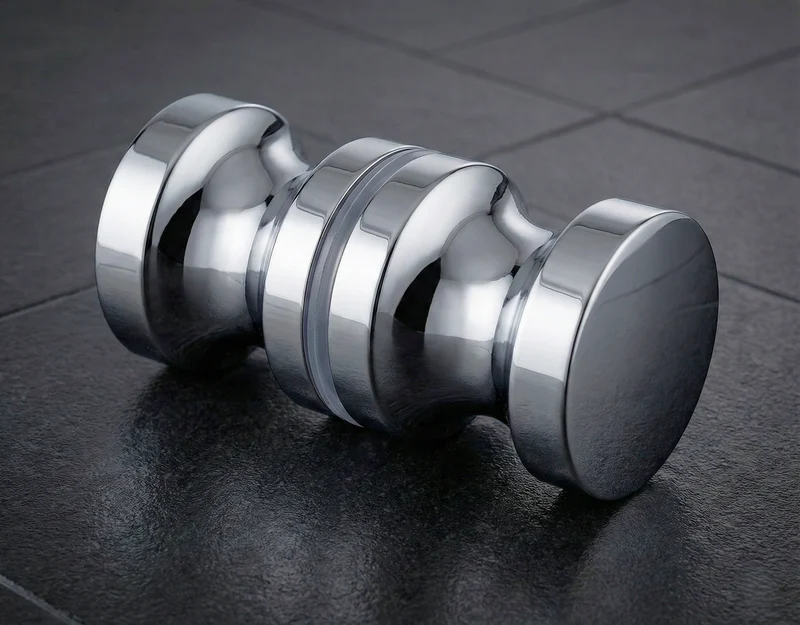 Dusch-Türknopf – Aluminium Ø 30 mm, 6–12 mm Glas, Art.Nr. EUSDK2