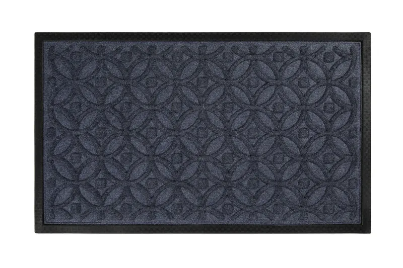 Fußmatte Grau Blau "Midnight Mosaic" WECONhome