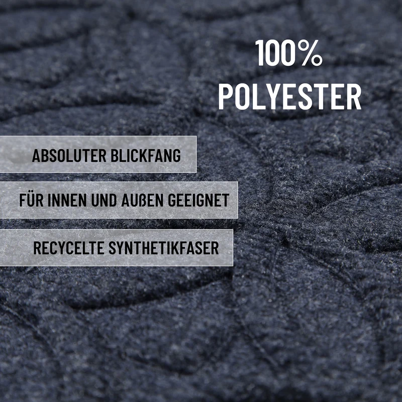 Fußmatte Grau Blau "Midnight Mosaic" WECONhome