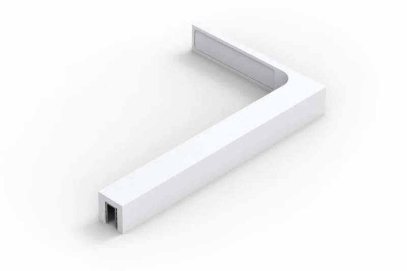 Stabilisierungswinkel 90° – 220 mm freistehend, ohne Glasbohrung, Art.Nr. SAB220