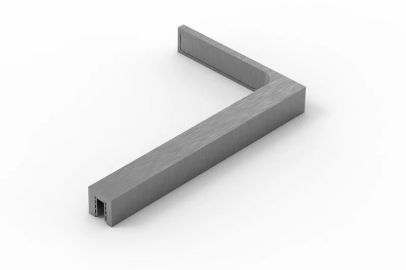 Stabilisierungswinkel 90° – 220 mm freistehend, ohne Glasbohrung, Art.Nr. SAB220