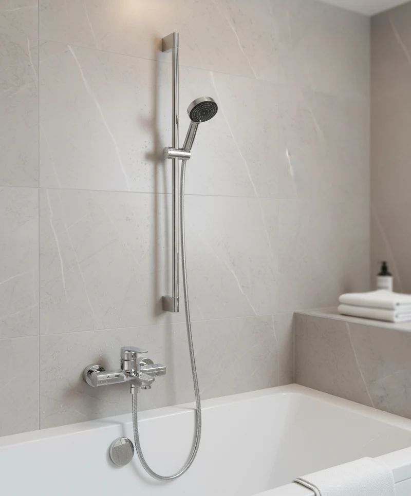 Hansgrohe Brauseset Pulsify 105 3jet Relaxation mit Brausestange 90 cm – Chrom, Art.Nr. PBG1053R90