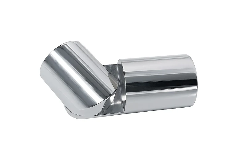 Wand- und Deckenhalter für Dachschräge, Ø 19 mm stufenlos verstellbar, Chrom glanz, Art.Nr. S49