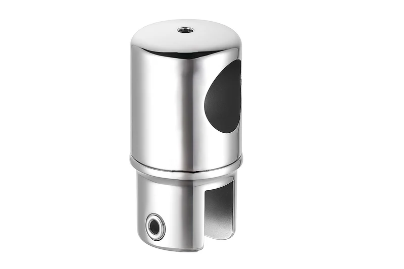 Drehbarer Glashalter – Endstück Ø 19 mm zylindrisch, 8–10 mm Glas, Art.Nr. S4V