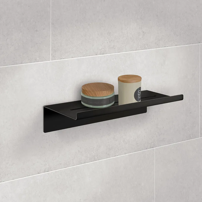 SIDELINE Duschregal, selbstklebend an Fliesenwand, Chrom glanz oder Schwarz matt