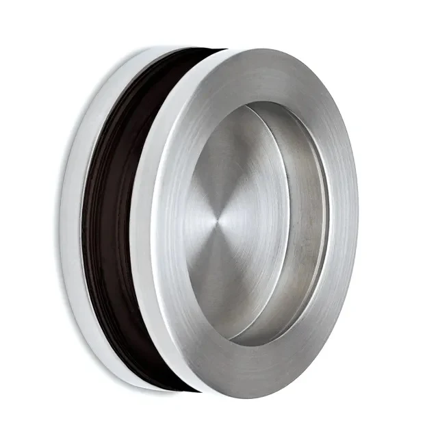 Griffmuschel – rund Ø 60/38 mm V2A verschraubt, 8–12 mm Glas, Art.Nr. 4101