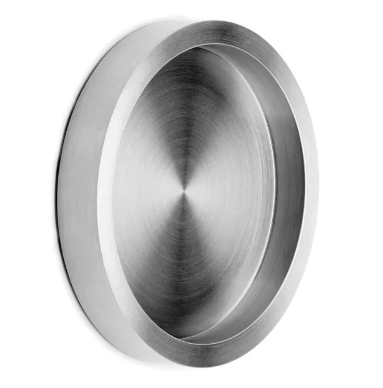 Griffmuschel – rund Ø 65/55 mm V2A selbstklebend, 8–12 mm Glas, Art.Nr. 4104