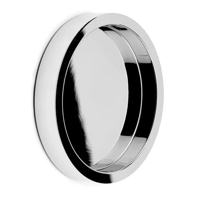 Griffmuschel – rund Ø 65/55 mm V2A selbstklebend, 8–12 mm Glas, Art.Nr. 4104