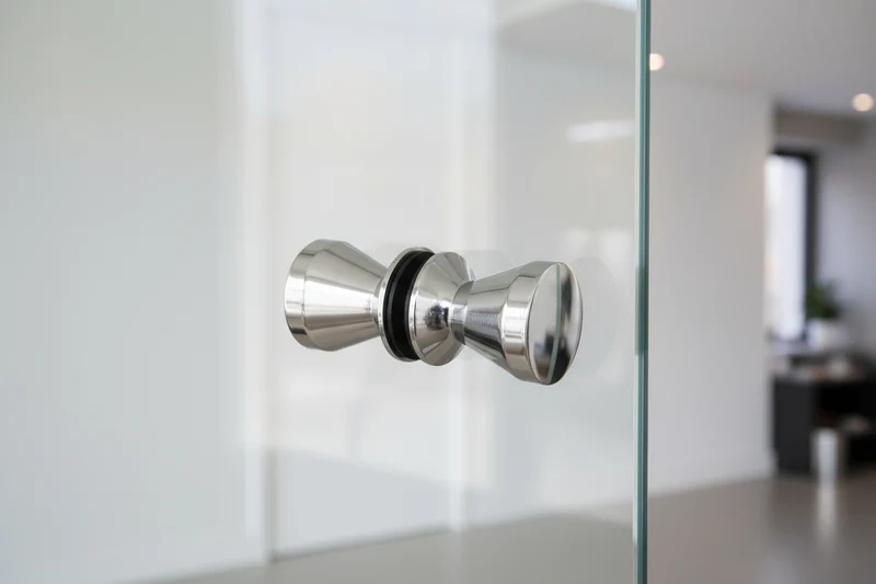 Dusch-Türgriff – Kegelform Ø 38 mm verchromt, ergonomisch barrierefrei, Art.Nr. 0510