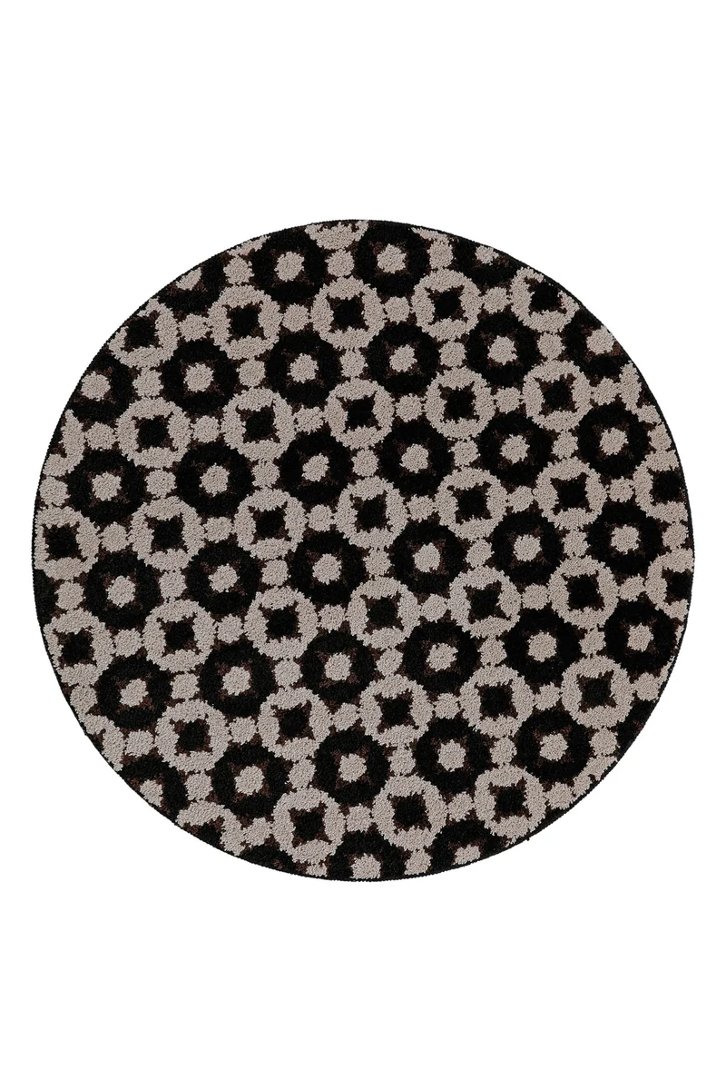 Badteppich Schwarz Taupe "J&J" WECONhome Basics