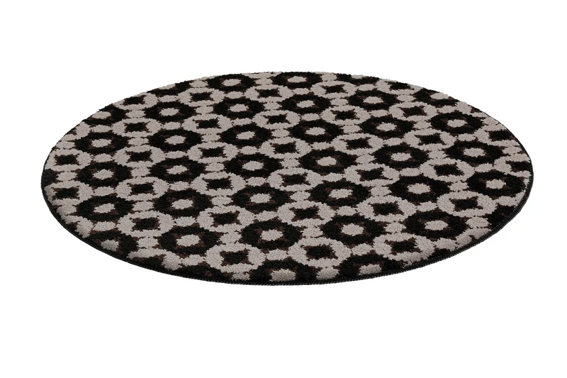 Badteppich Schwarz Taupe "J&J" WECONhome Basics