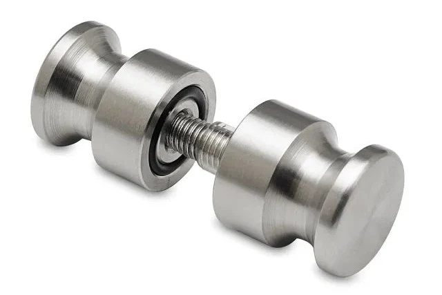Dusch-Türknopf – V2A Edelstahl zierlich Ø 26 mm, 8–12 mm Glas, Art.Nr. 102