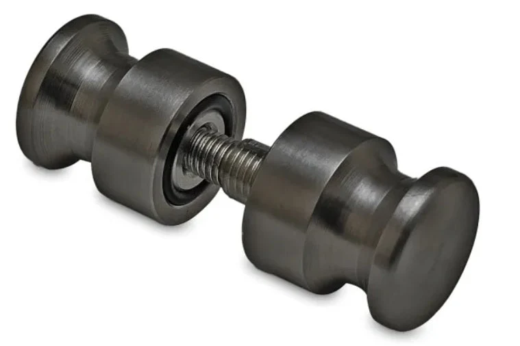 Dusch-Türknopf – V2A Edelstahl zierlich Ø 26 mm, 8–12 mm Glas, Art.Nr. 102