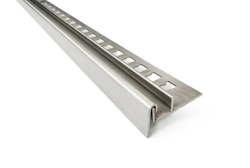 Slimline U-Winkelprofil mit Gefällekeil – Edelstahl K220, 116/166/200 cm, Art.Nr. GPDU