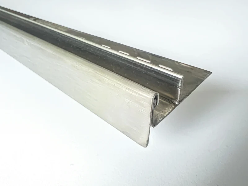 Slimline U-Winkelprofil mit Gefällekeil – Edelstahl K220, 116/166/200 cm, Art.Nr. GPDU