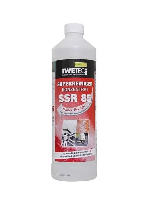 iWETEC SSR85 Superreiniger-Konzentrat, Säurereiniger gegen Kalk und Rost, 1 Liter, Art.Nr. 903020001
