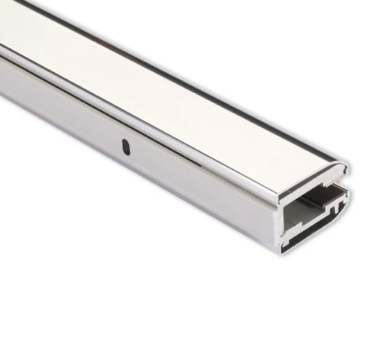 Klemmprofil-Set Typ GR – abgerundete Abdeckprofile, 5 Klemmhalter, 8 mm Glas, Art.Nr. 74128