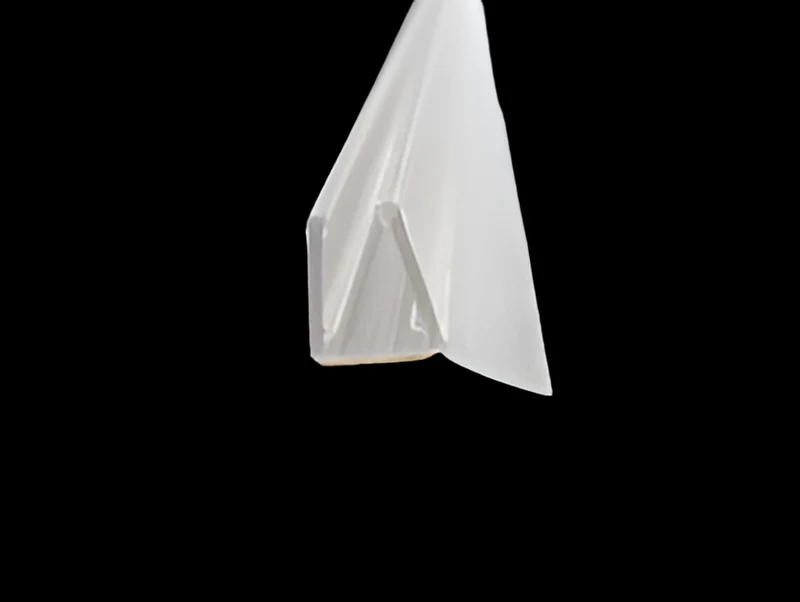 Streifdichtung – kurze schräge Dichtfahne, Glas-Wand 5–8 mm, Art.Nr. 5119