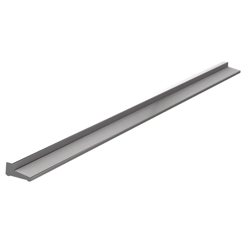 Schwallschutzprofil 8x15 mm, Aluminium glänzend, 100 oder 200 cm, Art.Nr. 52.05.0010