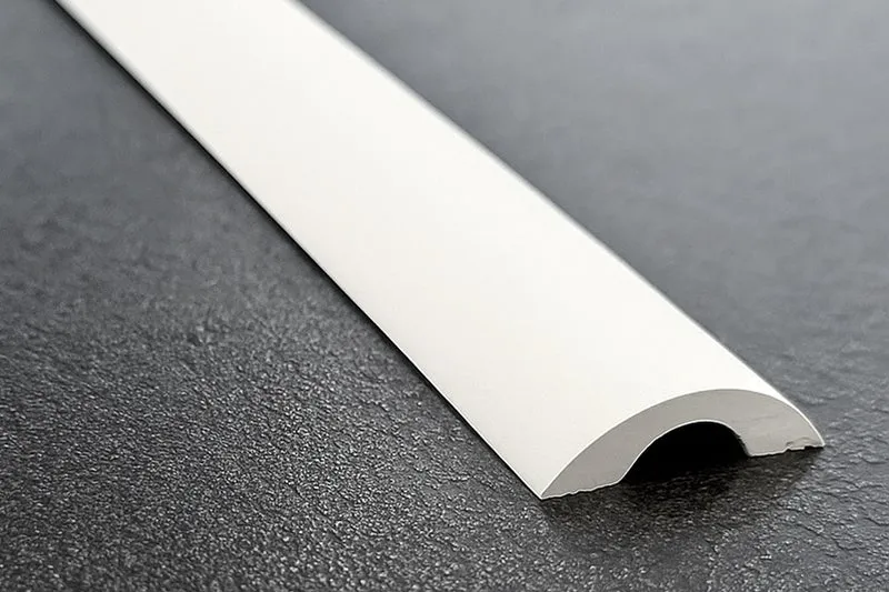 Schwallprofil rund – Alu 6 mm, 5 Farben, 100–240 cm, Art.Nr. SDT980