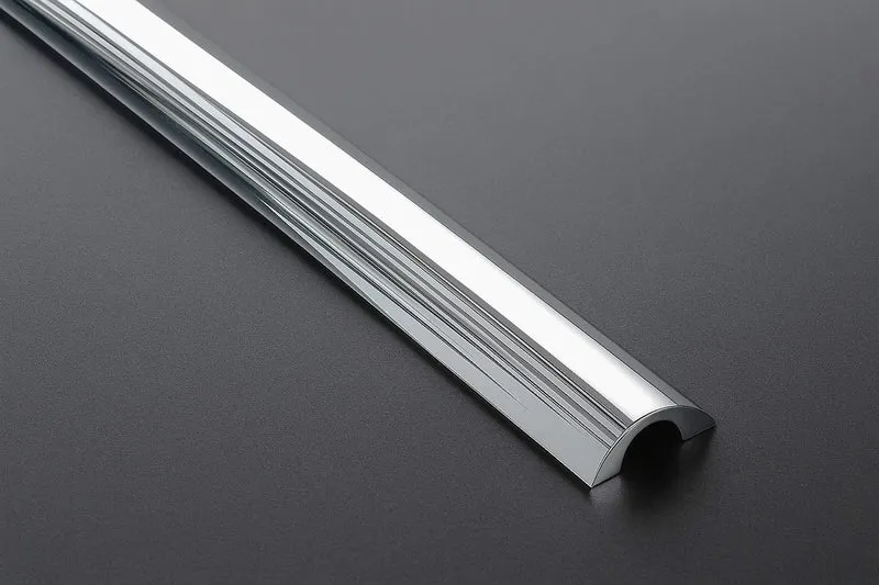 Schwallprofil rund – Alu 6 mm, 5 Farben, 100–240 cm, Art.Nr. SDT980