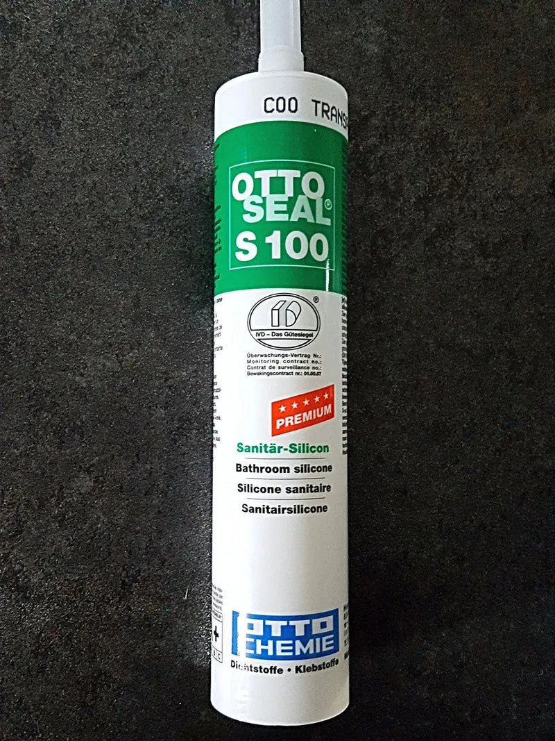 OTTO S100 Premium Sanitär-Silikon 300 ml transparent – für Glasdusche und Bad