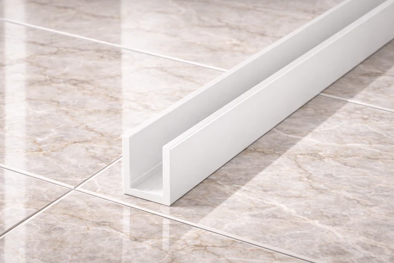 Alu U-Profil – Silikonverklebung Glasscheibe, 14 Farben, Art.Nr. SDCD3812
