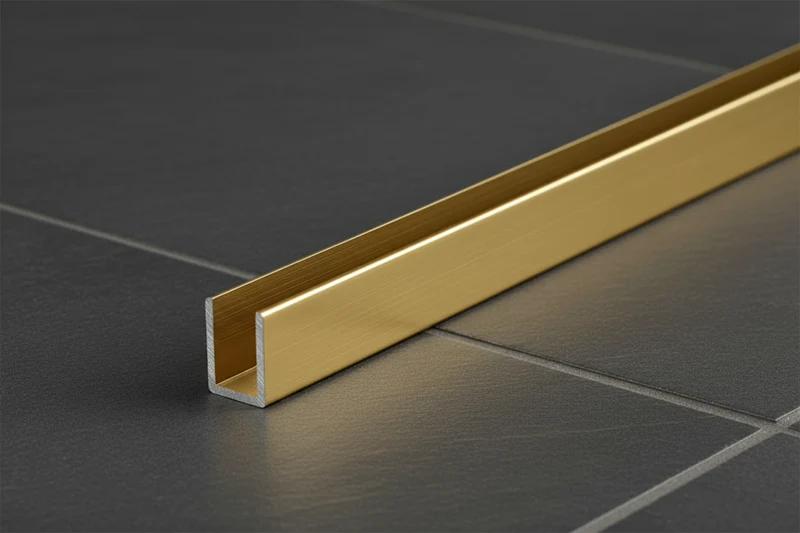 Alu U-Profil – Silikonverklebung Glasscheibe, 14 Farben, Art.Nr. SDCD3812