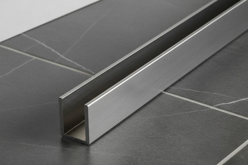 Alu U-Profil – Silikonverklebung Glasscheibe, 14 Farben, Art.Nr. SDCD3812