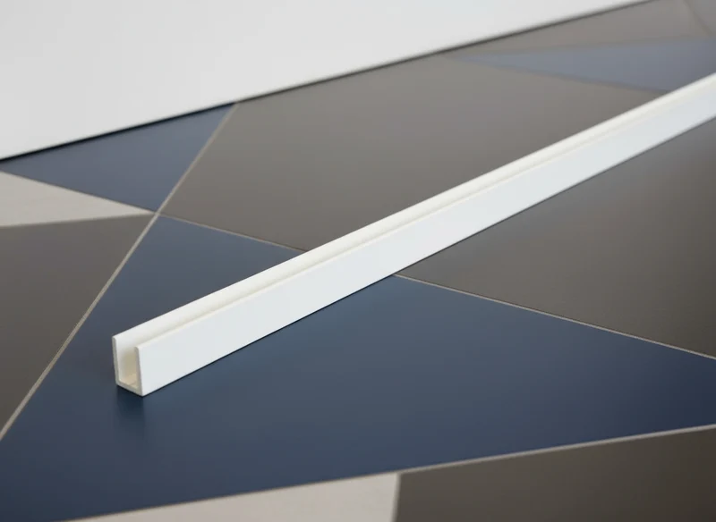 Alu U-Profil – Silikonverklebung Glasscheibe, 14 Farben, Art.Nr. SDCD3812