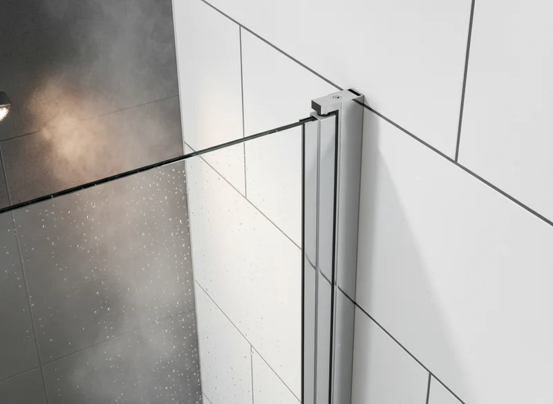 Drehbares Wandprofil Emily Hebe-Senk (Profilset ohne Glas) – für 6 mm ESG, 180° Pendeltür, in 4 Oberflächen, Art.Nr. 41.0901